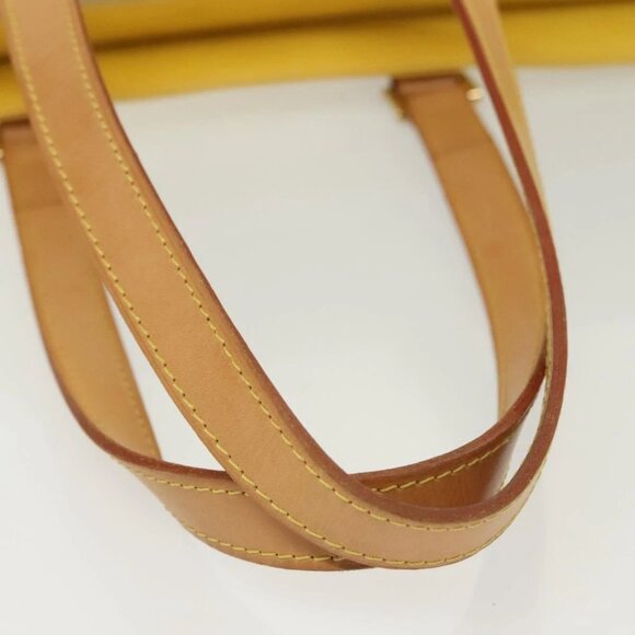 LOUIS VUITTON Monogram Vernis Columbus Tote Bag Lime Yellow M91047 Auth ep10370 - Picture 8 of 16